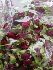 100 x Small Satin Rose Buds