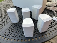 Bose Double Cube Speakers Set Of 5 -white + Subwoofer 