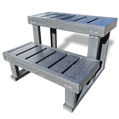 Hot tub steps gray durbale - steps,