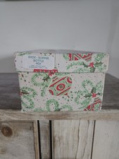 Vintage Christmas Holiday Shoe Slipper Bottle BOX ONLY 12" X 5.25" X 3.5" Box