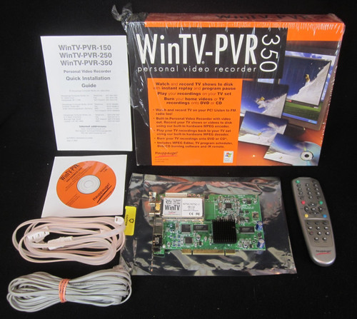 Hauppauge wintv pvr - hauppauge, model