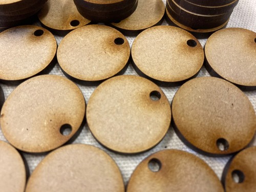 50x 50mm mdf key - 50mm, ring