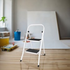 FOLDABLE 2 STEP STEEL LADDER
