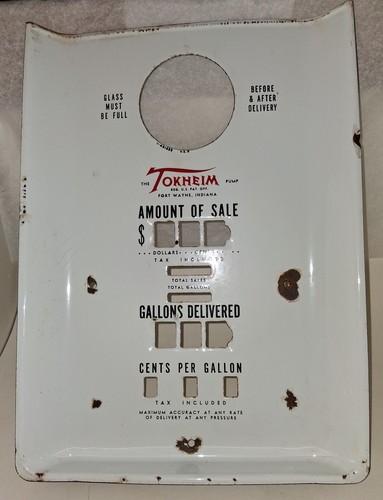 Antique tokheim gas pump - gas,