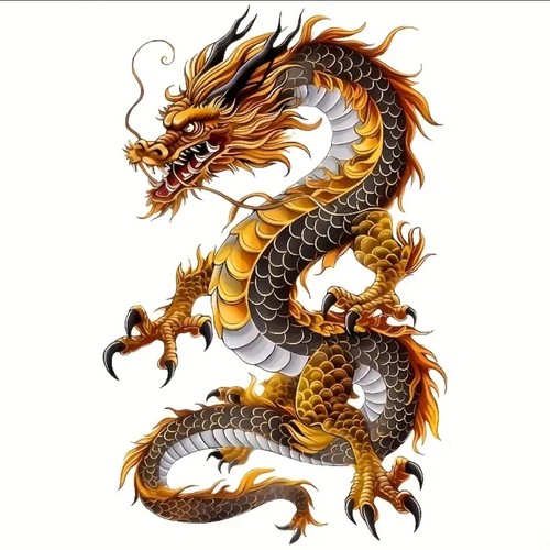 Large chinese dragon - large, iron