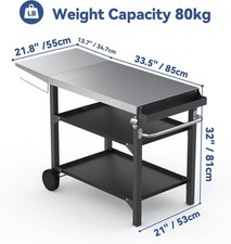 BBQ Trolley   Stainless Steel