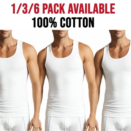 Mens vest tops plain 100 - tops, 100%