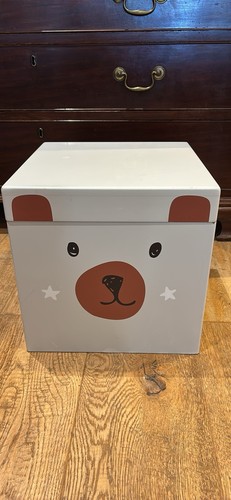 Wooden storage box - box, teddy
