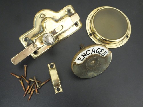 Original vintage brass toilet - original,