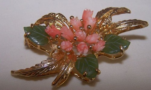 Vintage coral rose flowers - vintage,