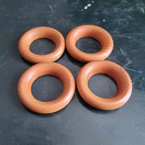 Vintage set wooden rings - vintage,
