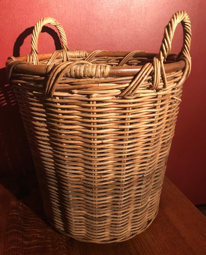 Large round wicker - large, log