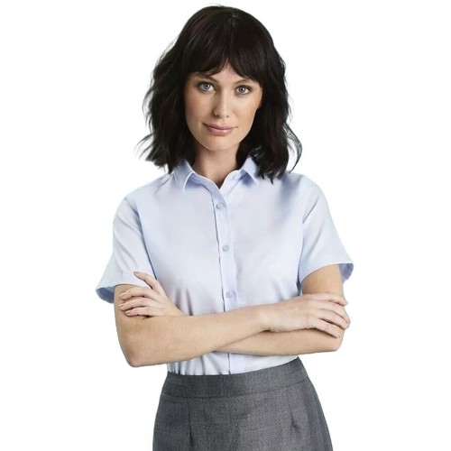 Womans blue cotton shirt - womans,