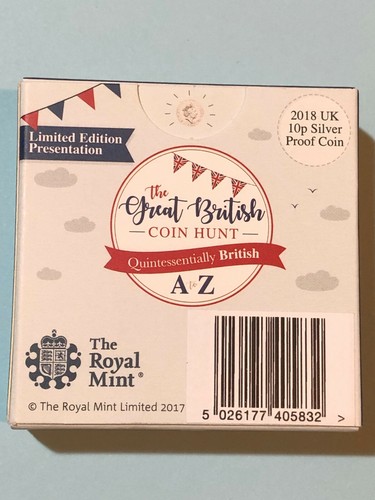 2018 10p silver proof alphabet - 2018,