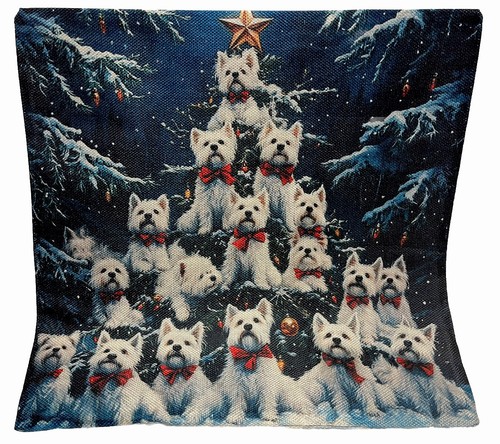 Westie terrier holiday double - holiday,