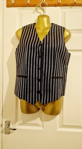 Mens black smart waistcoat - black,