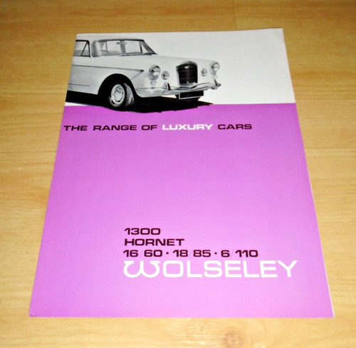 Wolseley range 1967 - -68, uk