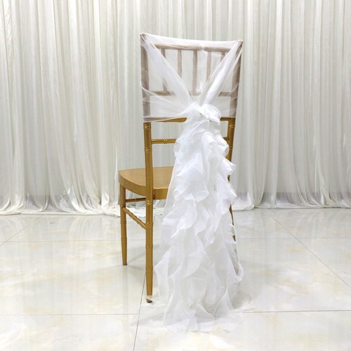 Chiffon hoods with - chiffon, ruffles
