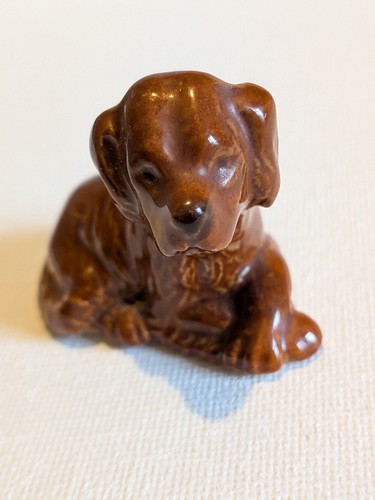 Red setter pup - pup, figurine