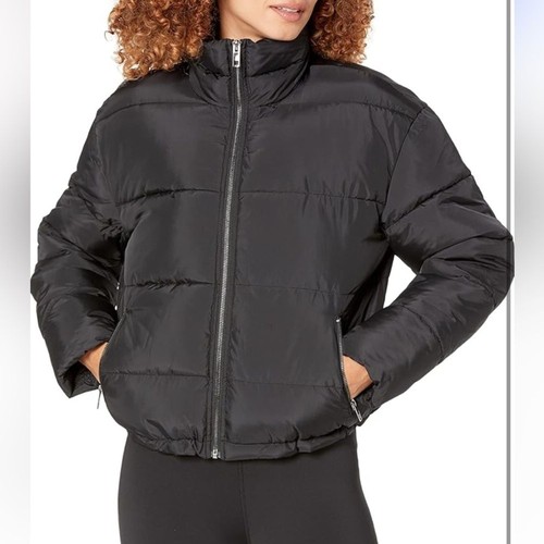 Elegant black puffer jacket - elegant,