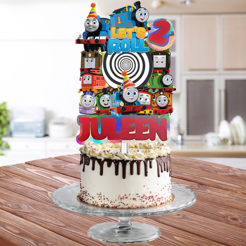 Thomas train cupcake cake - thomas,