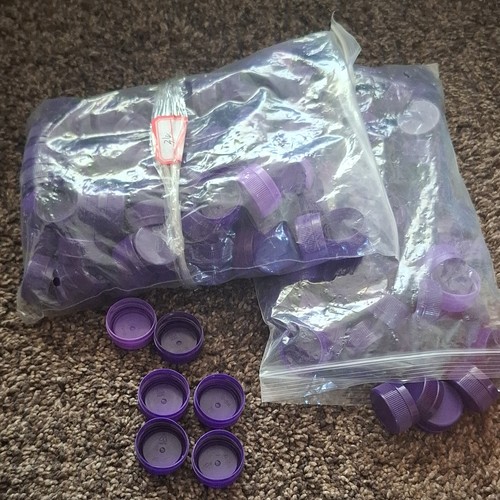 Purple plastic screw bottle - plastic,