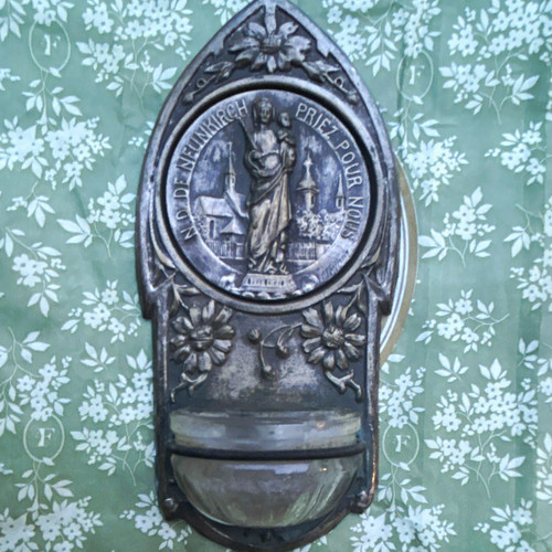 Antique art nouveau holy water