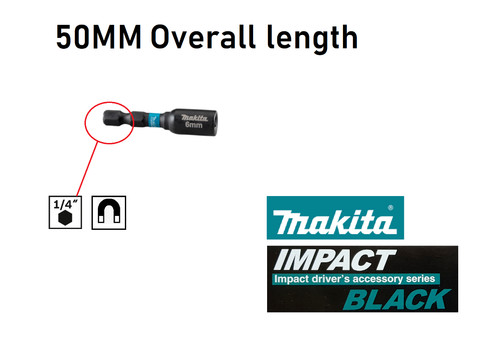 Makita 6mm magnetic nut - 6mm, runner