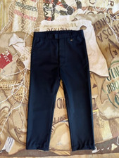 PRE-LOVED VIVIENNE WESTWOOD JAMES BOND BLACK WOOL SHORT TROUSERS 32"