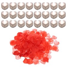 Heart Shaped LED Candles White