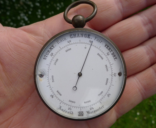 Antique pocket aneriod - antique,