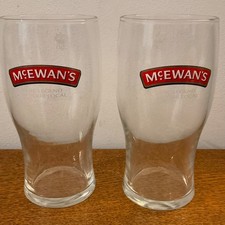 2x1 Vintage McEwans” The Legend in your Local Pint” 2043 Glasses VGC