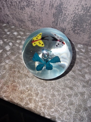 Vintage blue butterfly flower - vintage,