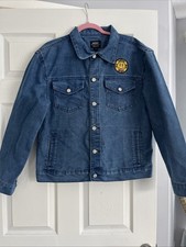 WESC Unisex Happiness Denim Jacket Size Small