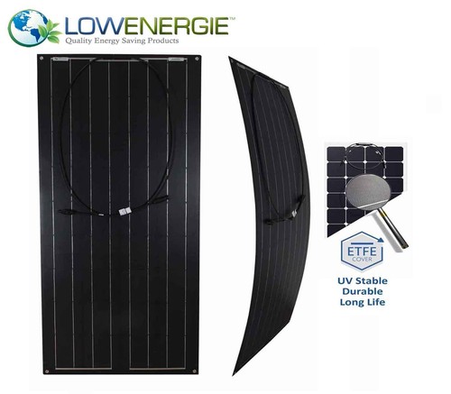 Black 100w flexible solar - black,