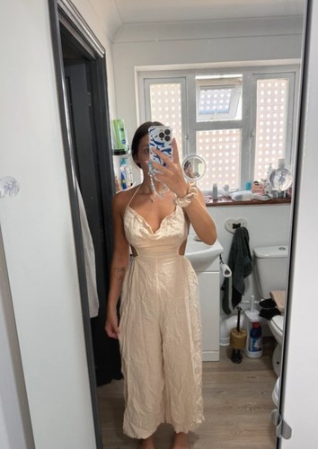 Cream beige wide leg - /,