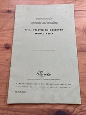 1958 Marconiphone TV Model