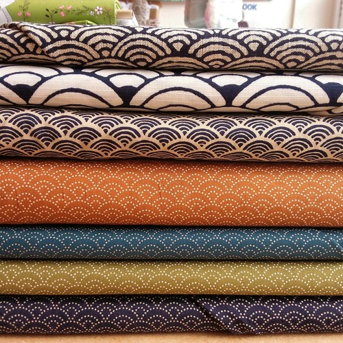 Japanese cotton fabric with - japanese,
