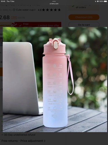 750ml motivational water - 750ml,