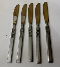 5 NORTHLAND ONEIDA ARTISTIC 20.5cm Stainless Steel Dinner Knives Korea Cutlery