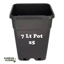 Black 7Ltr Square Plastic