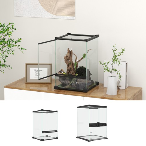 Glass reptile terrarium - reptile, terrarium,