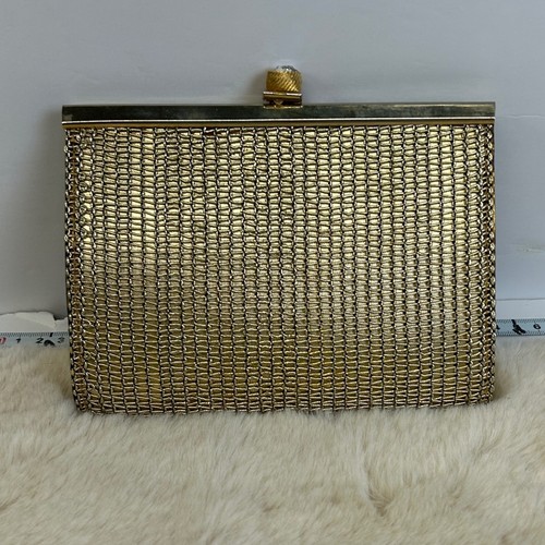 Carla marchi gold mesh evening - carla,