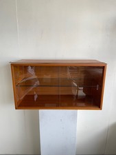 Glass sliding doors large 89cm Staples Ladderax cabinet & 2 bars (17F)