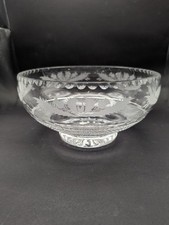 Edinburgh Crystal Scottish Thistle 20cm Fruit Bowl