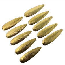 FISHING LURE, POLISHED BRASS - FLUTTER SPOON - PIKE SPOON 5 1/4" x 10 IN PACK