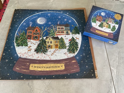 Winter snow globe - snow, jigsaw
