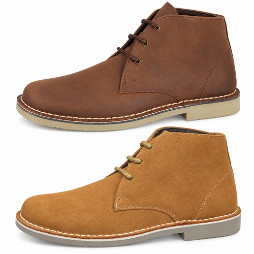 Mens leather suede desert - suede,