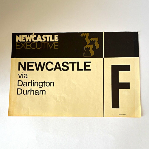 British rail newcastle via - newcastle,