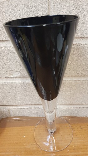 Vintage hand blown black - vintage,